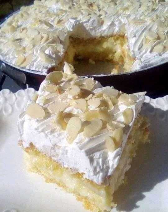 Φανταστική τούρτα αμυγδαλου