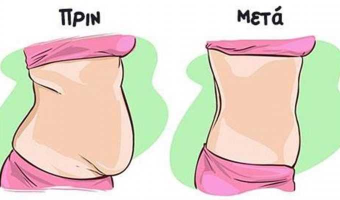 Δίαιτα κοιλιάς για άμεσο χάσιμο λίπους