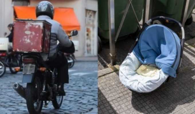Ντελιβεράς βρήκε βρέφος 5 μηνών στον δρόμο